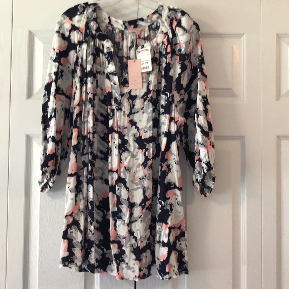 NWT Bohemian Navy multicolored blouse